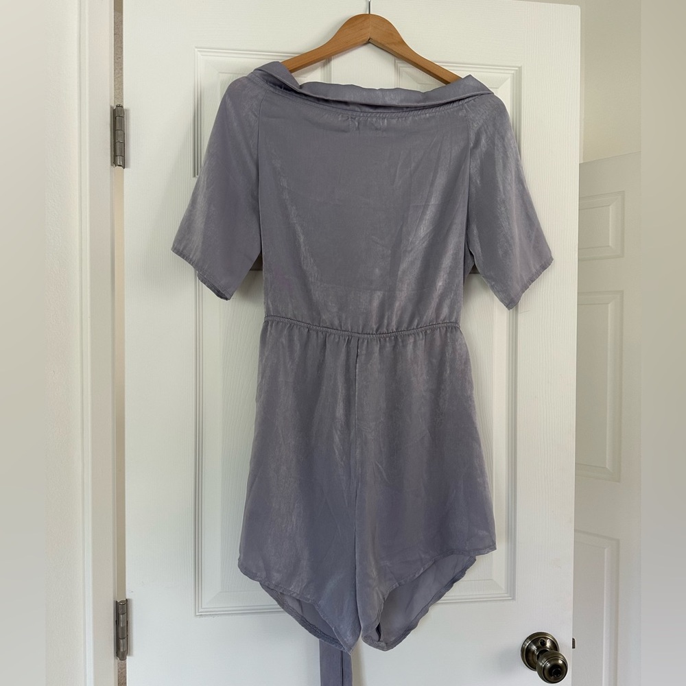 Sabo Skirt Wrap Top Romper - Picture 2 of 2